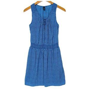 Gap Dress Womens Size XS Elastic Waist Cute Blue Summer Sleeveless Short Dresses